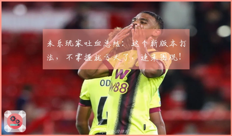 米乐玩家吐血总结：这个新版本打法，不掌握就亏大了，速来围观！